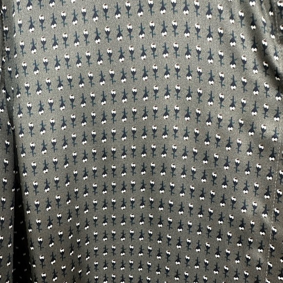 Lafayette 148 New York Scottie Boundless-Buds Long-Sleeve Silk Blouse XL NWT - Picture 6 of 11